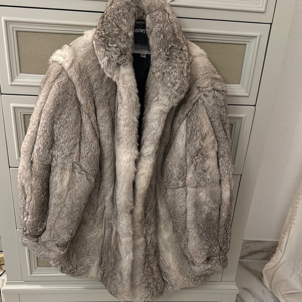 Women's Gray Fur Coat